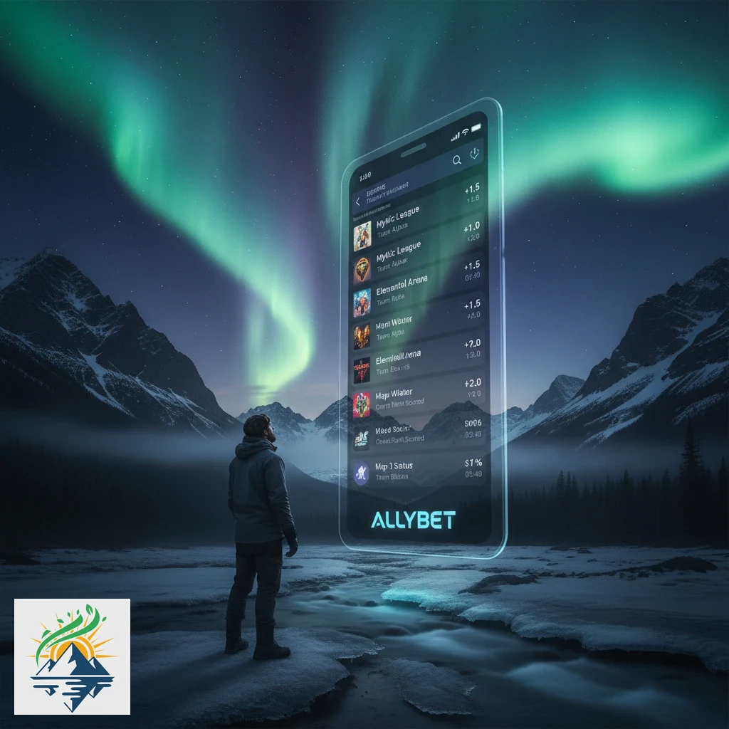 Mobile smartphone screen showing an active multi-leg parlay slip with cash out options on AllyBet.