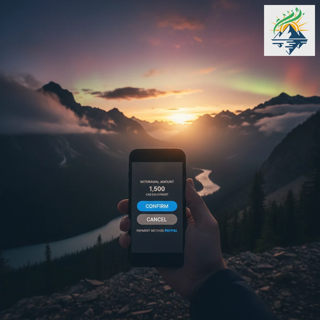Withdrawal form for transferring funds back to a personal PayPal account.